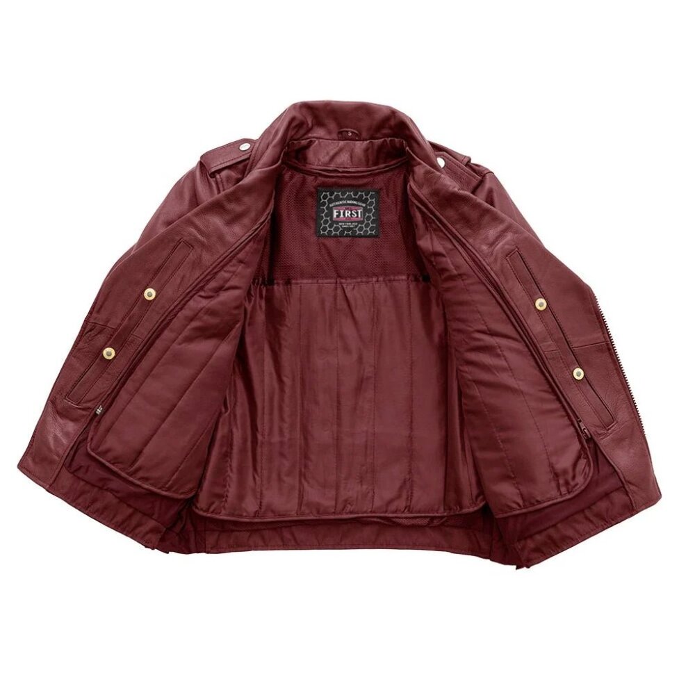 Popstar Women's Motorcycle Leather Jacket - Picture 2 of 4